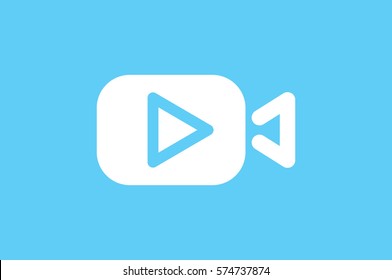 Play video icon vector illustration.