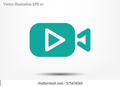 Play video icon vector illustration.