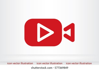 Play video icon vector illustration.