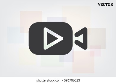 Play video icon vector illustration eps10.