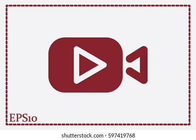 Play video icon vector illustration eps10.