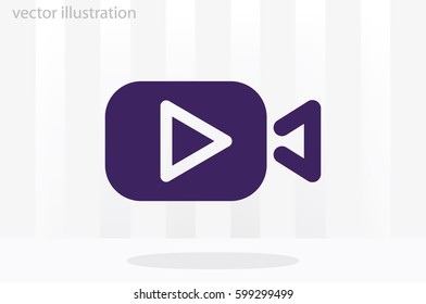 Play video icon vector illustration eps10.