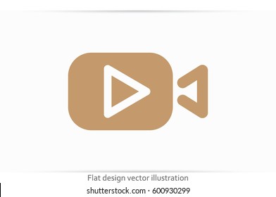 Play video icon vector illustration eps10.