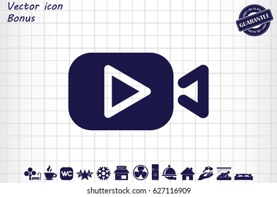 Play video icon vector illustration eps10.