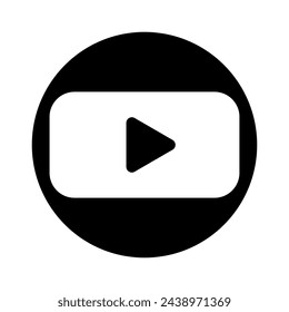 Play video icon vector. Media player illustration sign. Video symbol. Play logo.