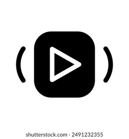 Play Video Icon Vector Symbol Design Illustration