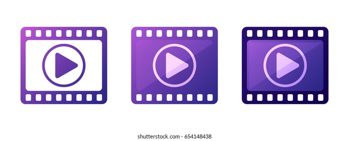 Play video icons