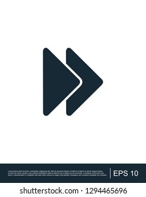 Play video or play media flat icon for apps and websites