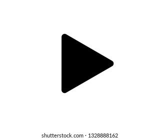 Play video or play media flat icon for apps and websites