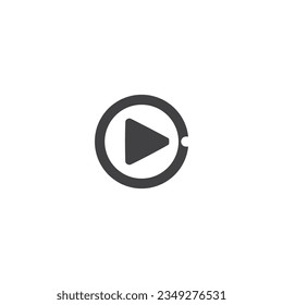 reproducir vídeo, reproducir icono de música, reproducir vector, ilustración de música