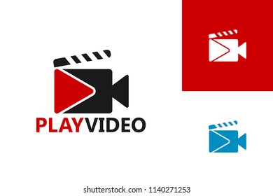 Play Video Record Logo Template Design Vector, Emblem, Design Concept, Creative Symbol, Icon