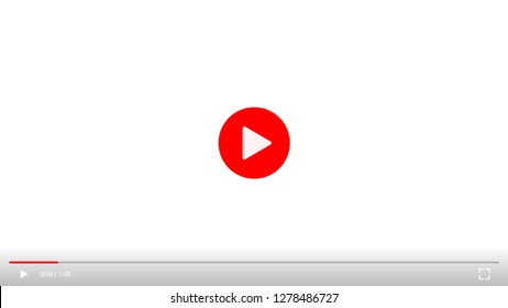 Play video sign vector on transparent background.