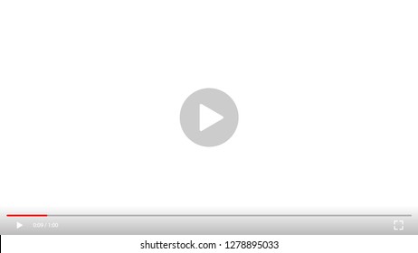 Play Video Sign Vector On Transparent Background.