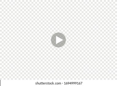 Play video sign vector on transparent background.Vector illustration