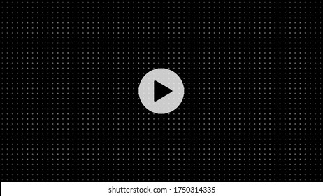 Play video sign vector on transparent background.