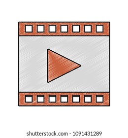Play video symbol scribble