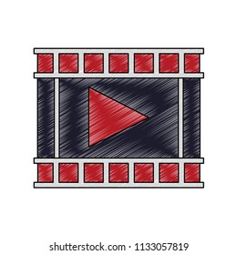 Play video symbol scribble