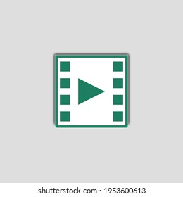 Play video symbol. Vector illustration.