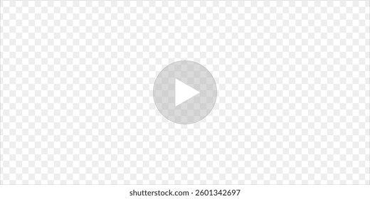 Play video transparent interface template. Modern style. Vector illustration.
