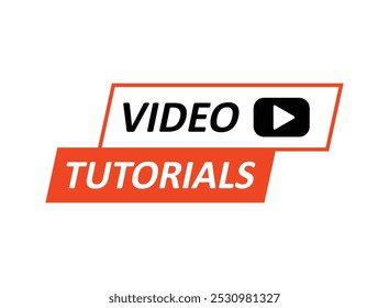 Play video tutorials icon in flat style. Education software vector illustration on isolated background. Webinar training sign business concept.
