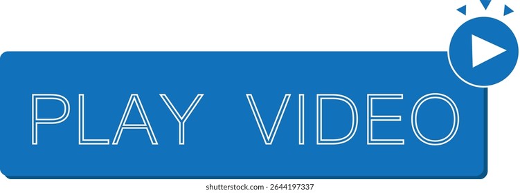 play video vector button image