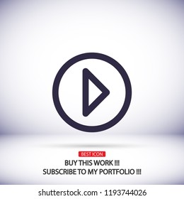 Play Video vector icon