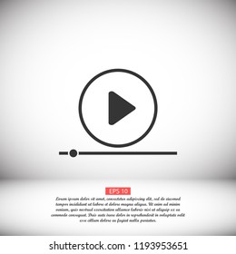 Play Video vector icon