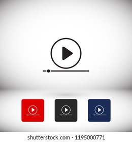 Play Video vector icon