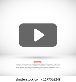 Play Video vector icon