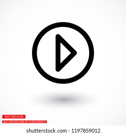 Play Video vector icon