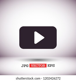Play Video vector icon