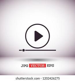 Play Video vector icon