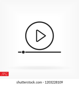 Play Video vector icon