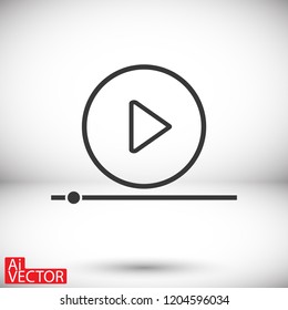 Play Video vector icon