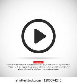 Play Video vector icon