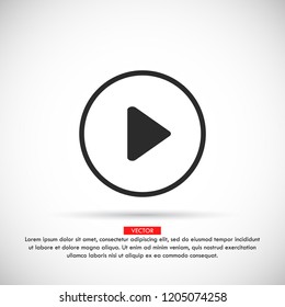 Play Video vector icon