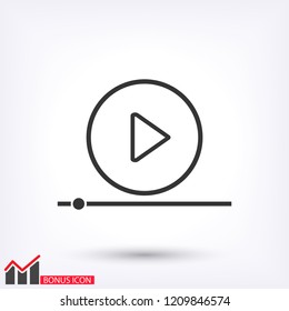 Play Video vector icon