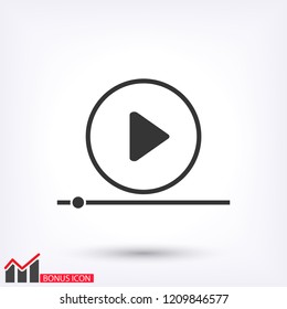 Play Video vector icon