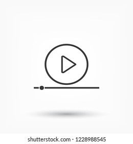Play Video vector icon