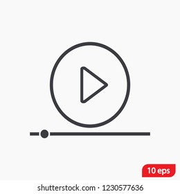 Play Video vector icon
