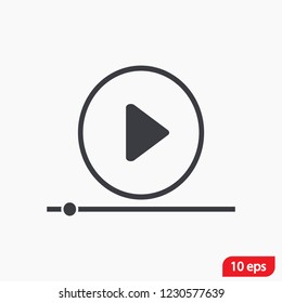 Play Video vector icon