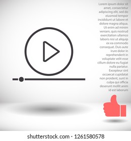 Play Video vector icon