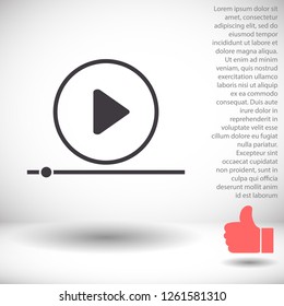 Play Video vector icon