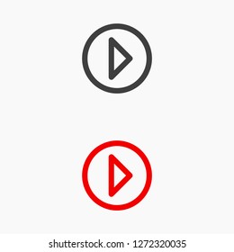 Play Video vector icon