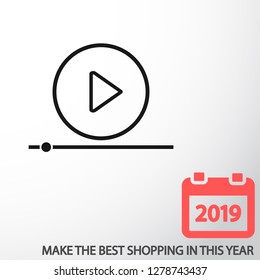 Play Video vector icon