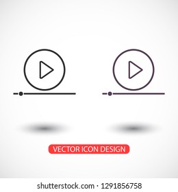 Play Video vector icon
