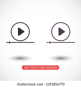 Play Video vector icon