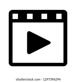 Play video vector icon
