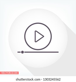Play Video vector icon