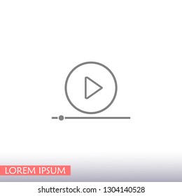 Play Video vector icon